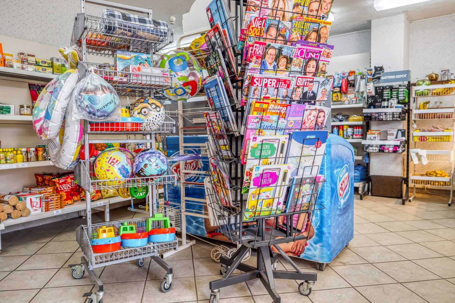 Einkaufen im Mini-Markt | Naturcamp Pruchten